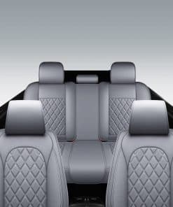 Fundas de Asiento de Coche de Cuero Transpirable LINGVIDO