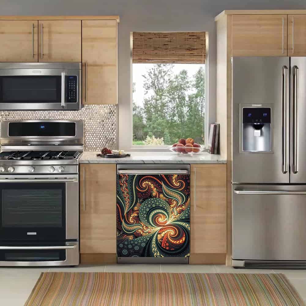 Cubierta Magnética para Lavavajillas Mandala, Hermosa - Imagen 3