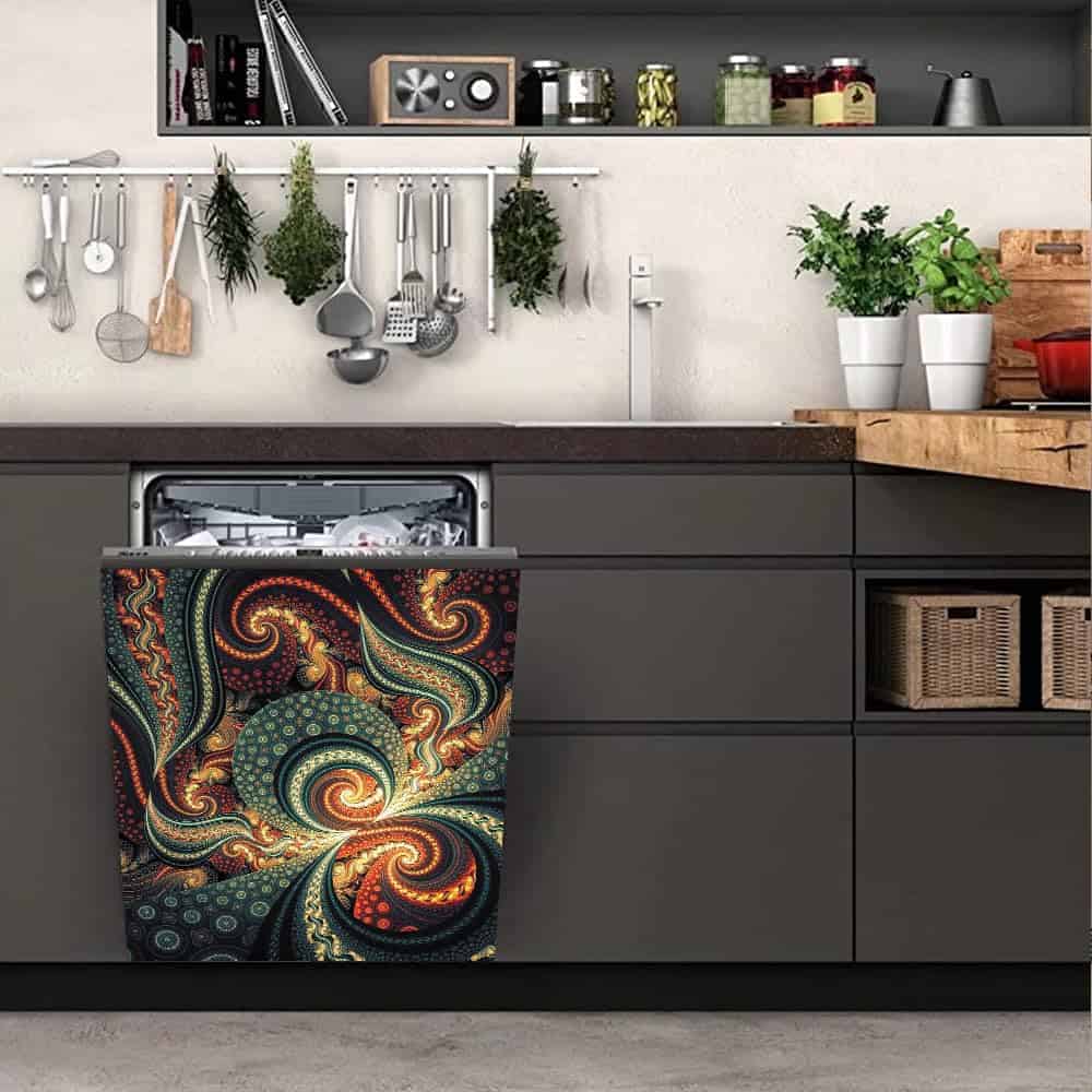 Cubierta Magnética para Lavavajillas Mandala, Hermosa - Imagen 7