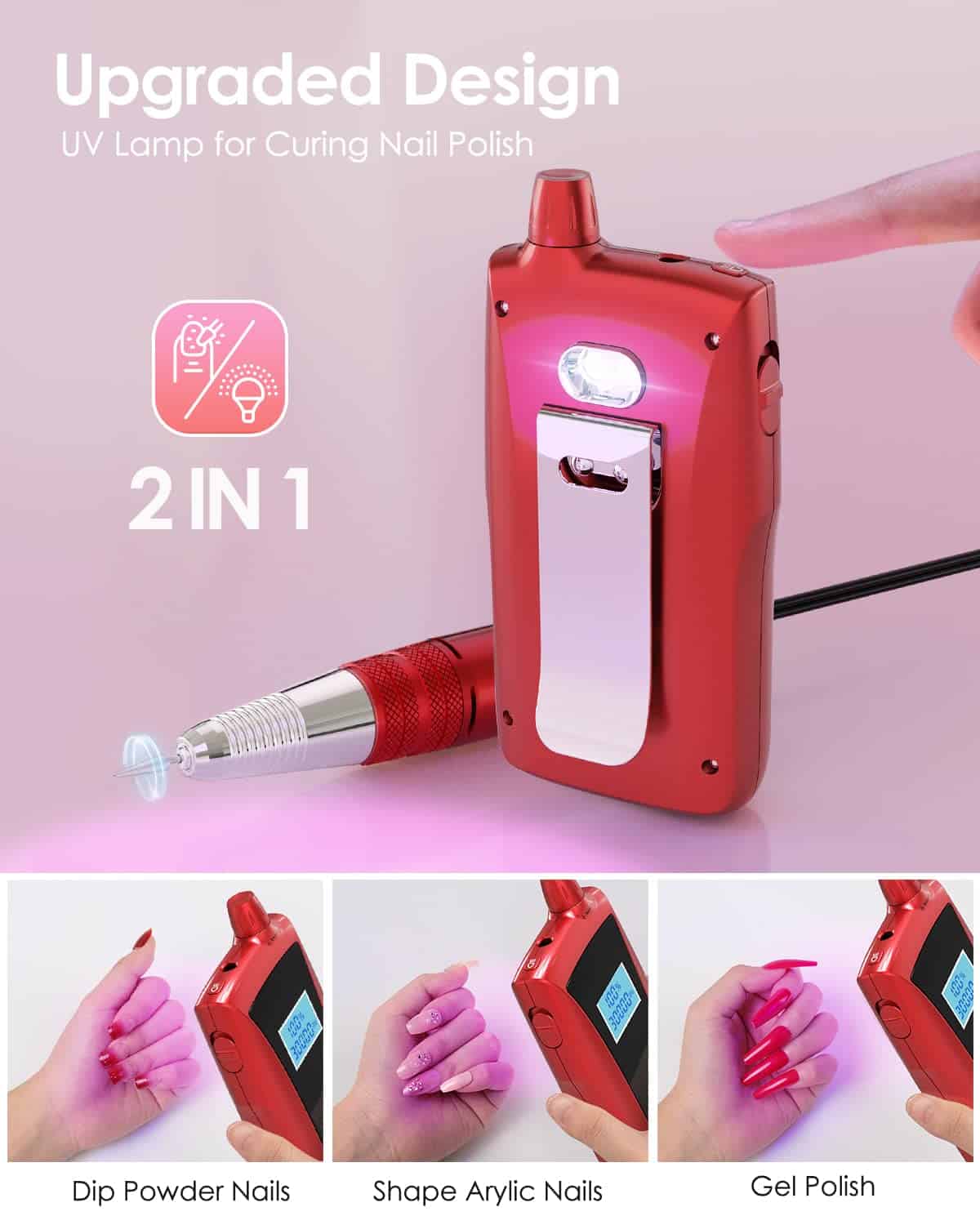 Taladro de Uñas Portátil Beloving, Lima de Uñas Eléctrica - Imagen 4