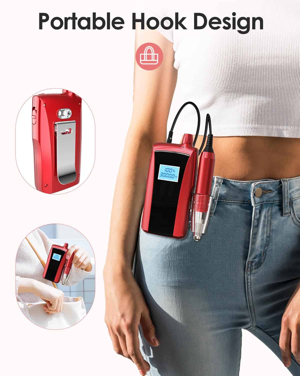 Taladro de Uñas Portátil Beloving, Lima de Uñas Eléctrica - Imagen 8