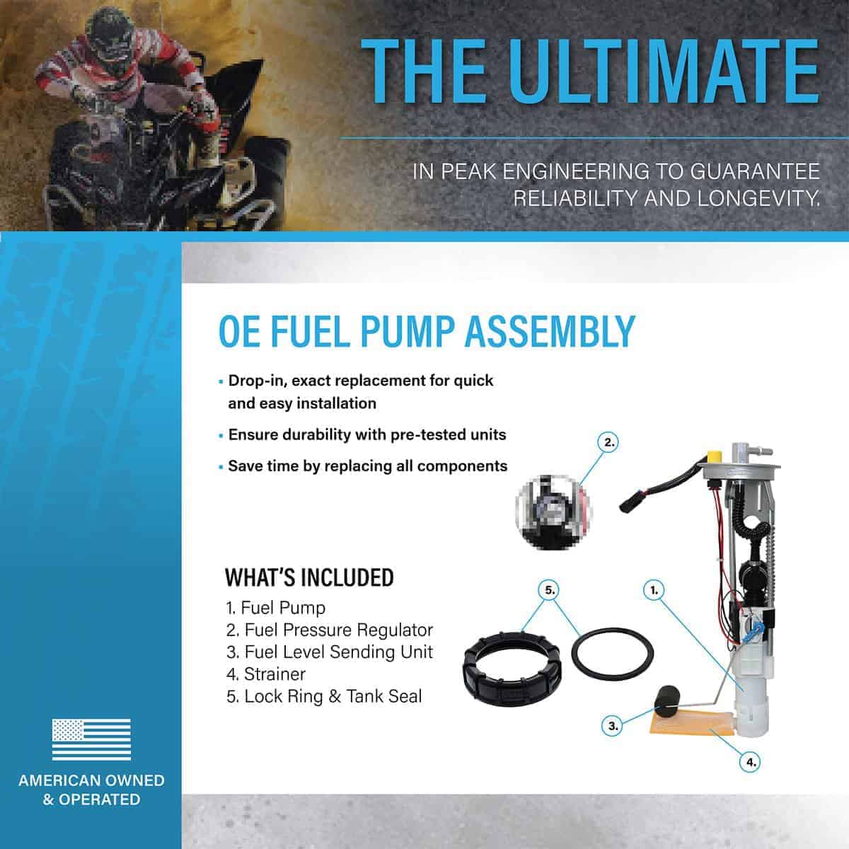 QFS Bomba de Combustible Ensamblaje de Reemplazo para - Imagen 5