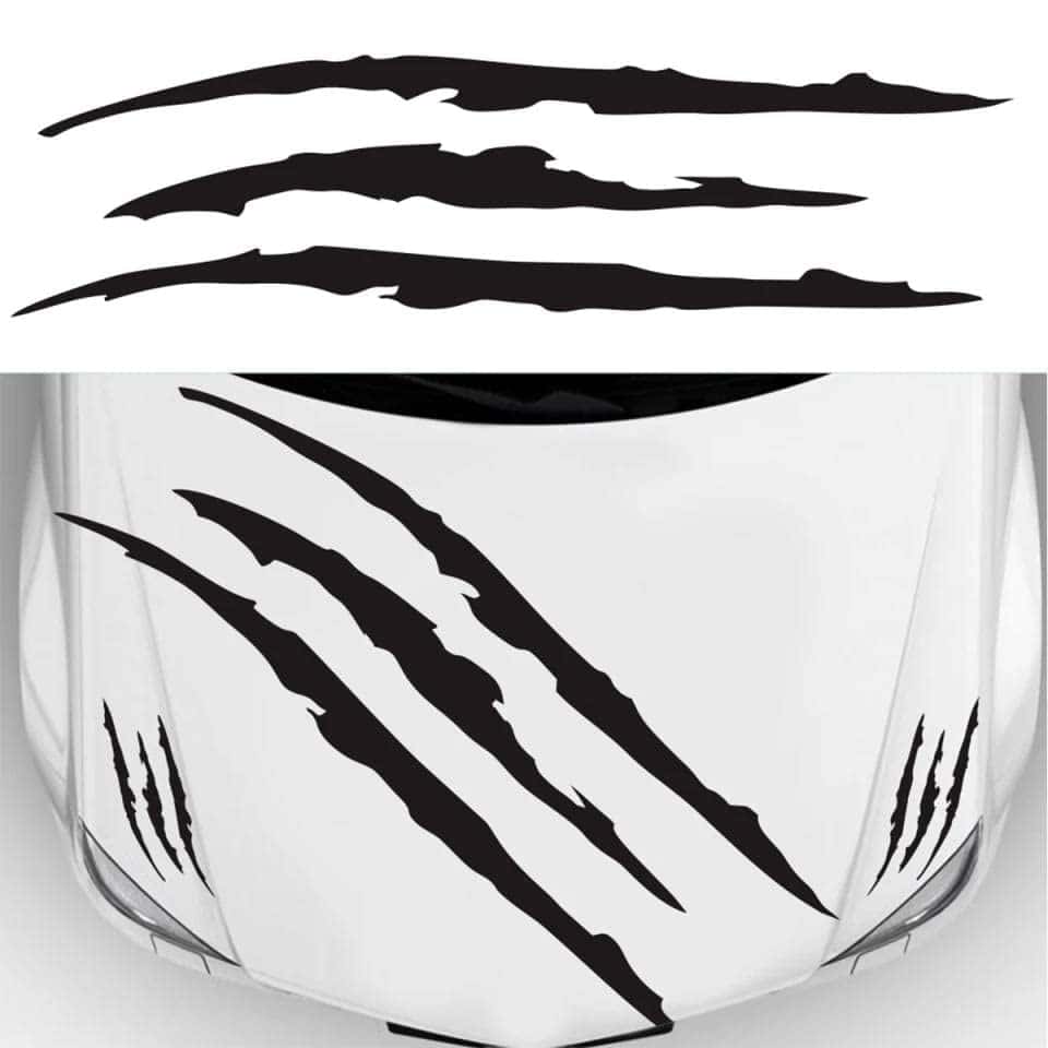 1 Set Completo de Calcomanía de Garra de Monstruo para Capó - Imagen 3