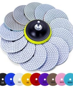 Kit de pulido de diamante húmedo/seco de 16 piezas,