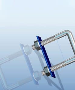 Conjunto de 4 U-Bolts Cuadrados 2.17"(M8 x 55 x 120mm)