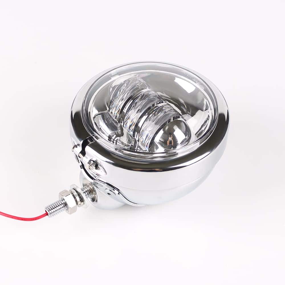 DAONUE 2 PCS 4.5 pulgadas Motocicleta Luz de Niebla Cromada - Imagen 8