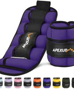 Pesas ajustables para tobillos APEXUP de 10 libras/par para