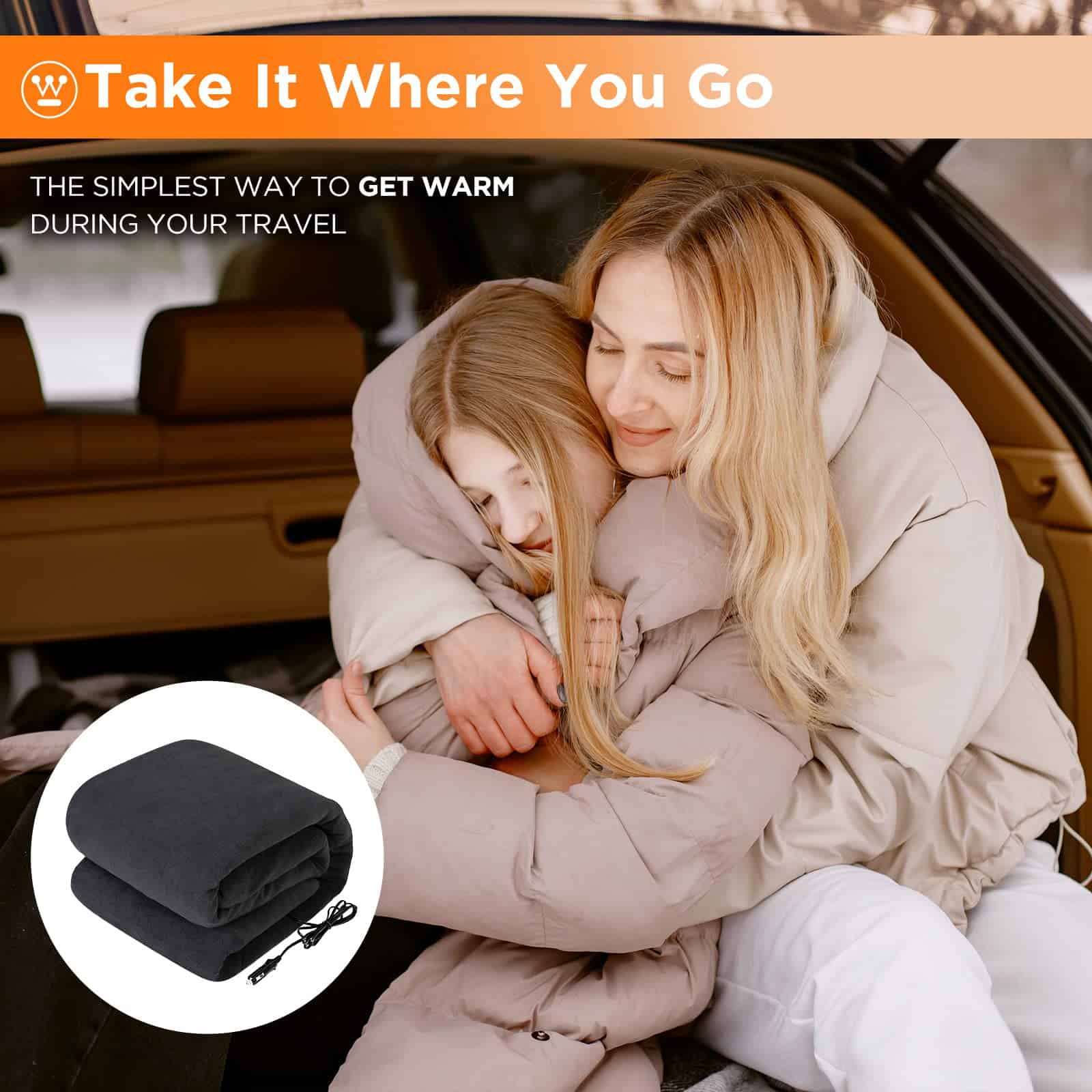 Cobija eléctrica para automóvil Westinghouse, 12 voltios, - Imagen 7