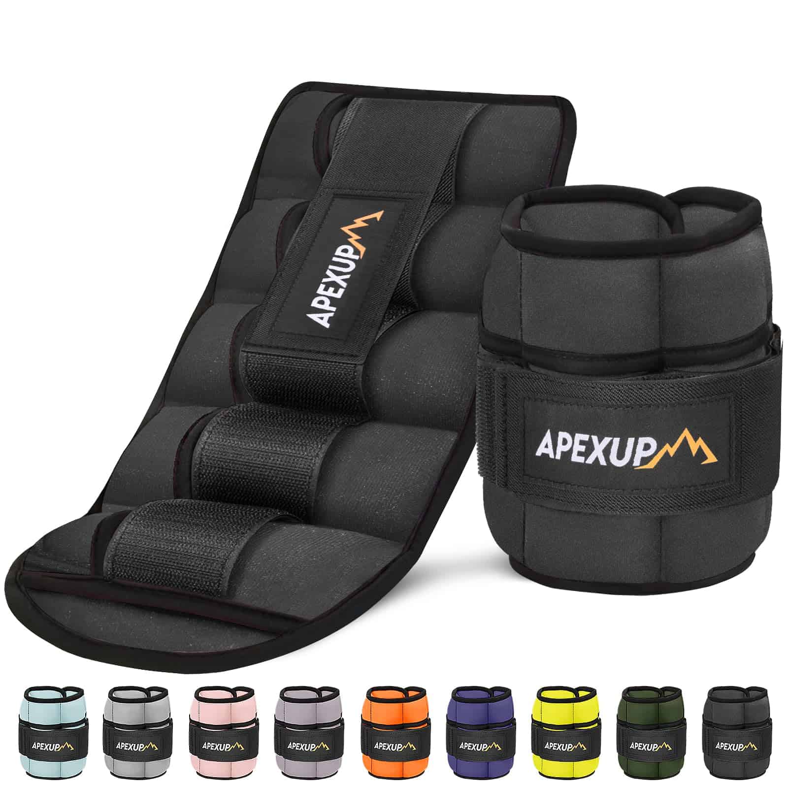 APEXUP 10lbs/Par de Pesas de Tobillo Ajustables para