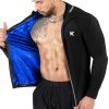 Chaqueta de Sauna Kewlioo Pro para Hombres - -Negro