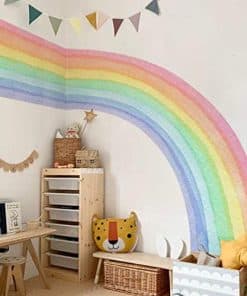 Pegatinas de arcoíris de tela divertida grande para pelar y