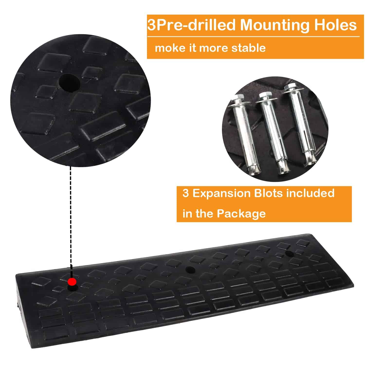 Nisorpa 4" Rampas de bordillo de goma resistente de 22000 - Imagen 5