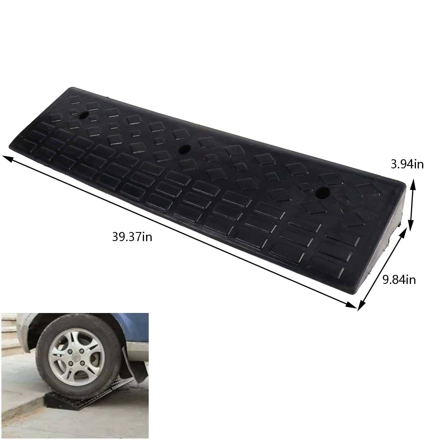 Nisorpa 4" Rampas de bordillo de goma resistente de 22000 - Imagen 3