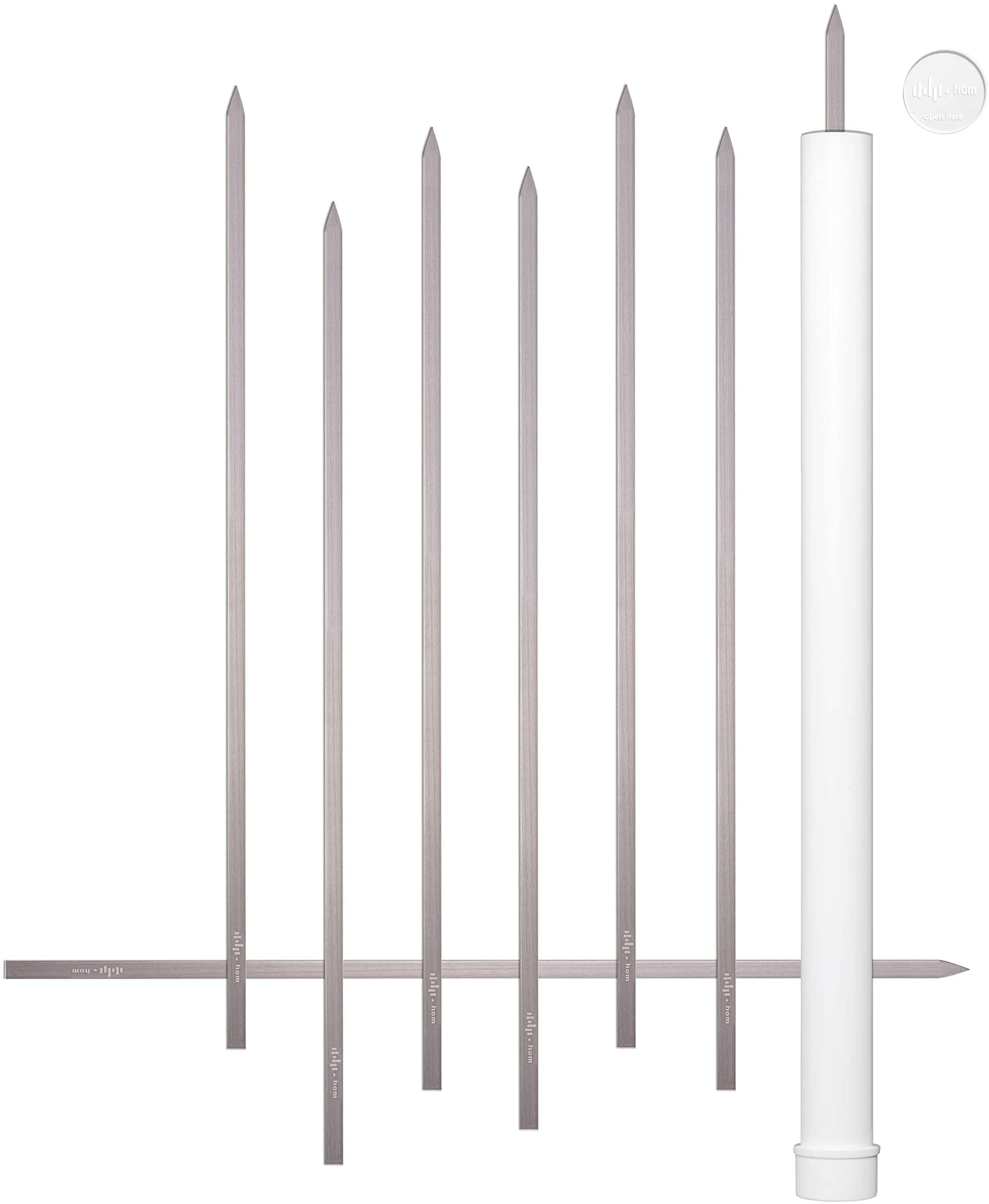 +HOM Brochetas de Kebab, 1/2" de Ancho x 23 1/2" de Largo,