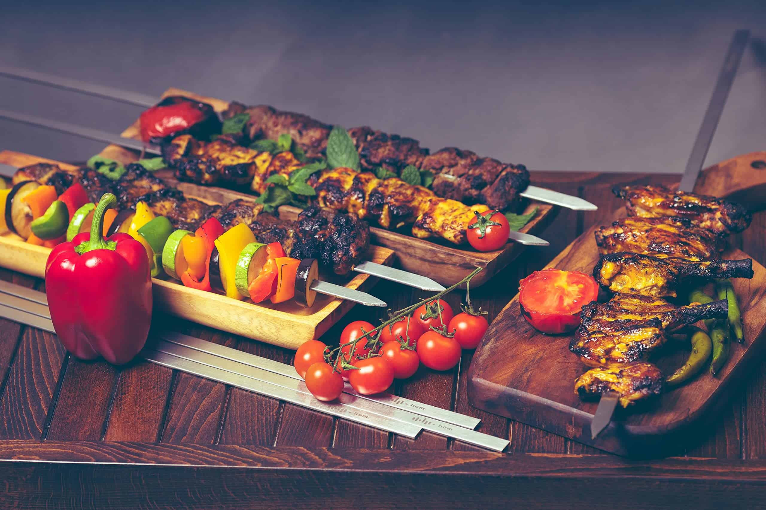 +HOM Brochetas de Kebab, 1/2" de Ancho x 23 1/2" de Largo, - Imagen 4