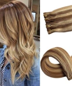 Extensiones de Cabello Humano Recto Munx 20PCS 60g,