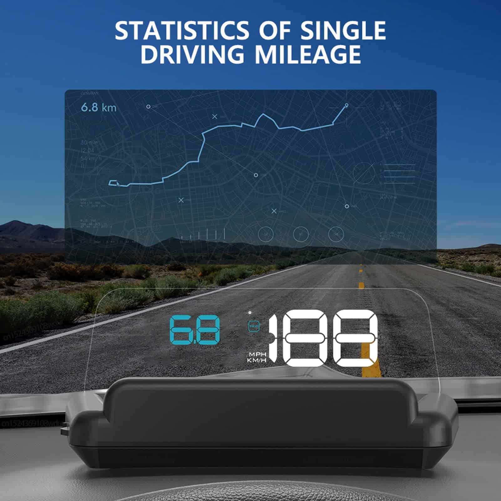 wiiyii Heads up Display para Autos, C500 Velocímetro - Imagen 5