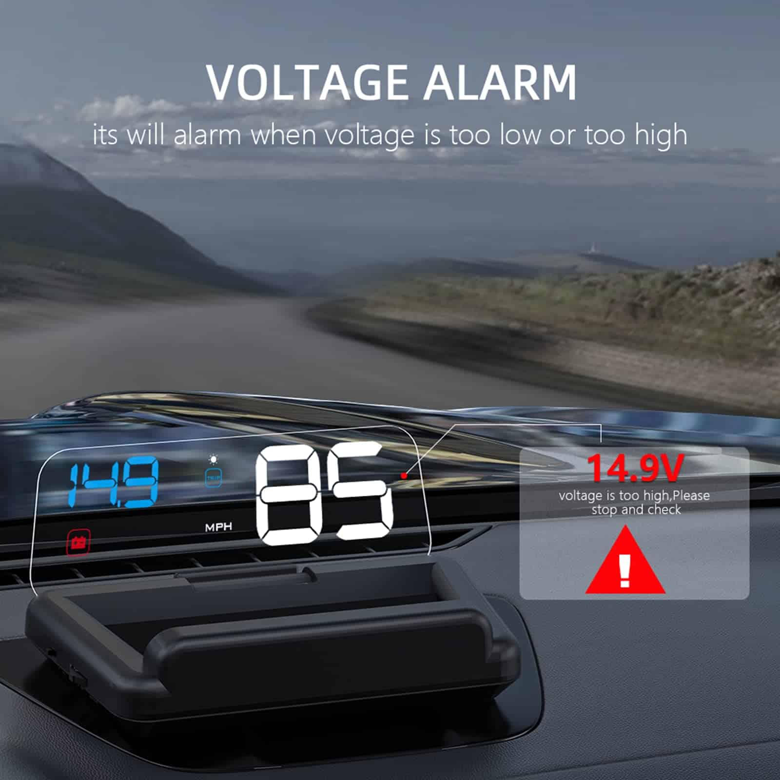 wiiyii Heads up Display para Autos, C500 Velocímetro - Imagen 6