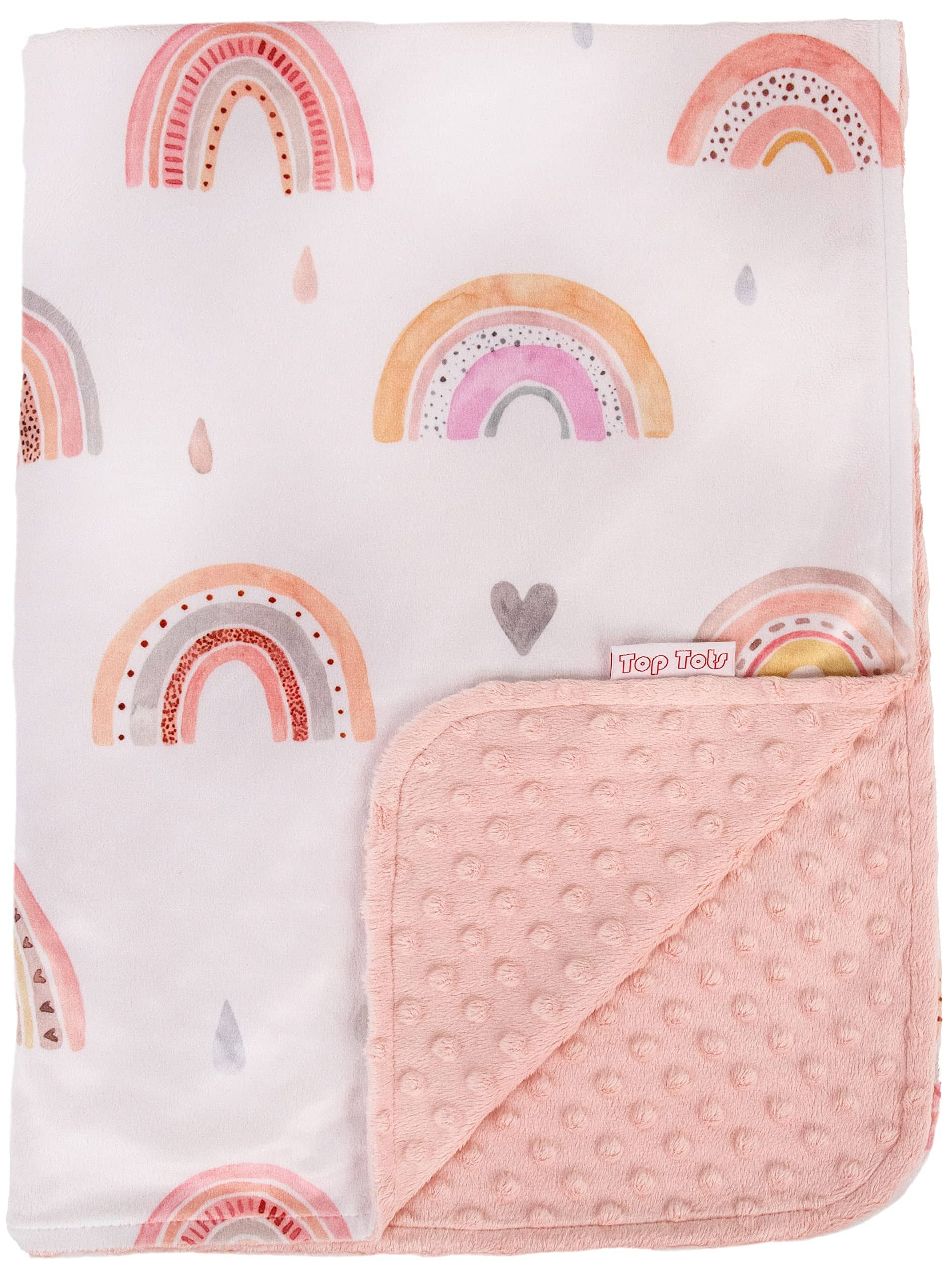Manta de bebé de lujo Top Tots Deluxe Minky - Arcoíris