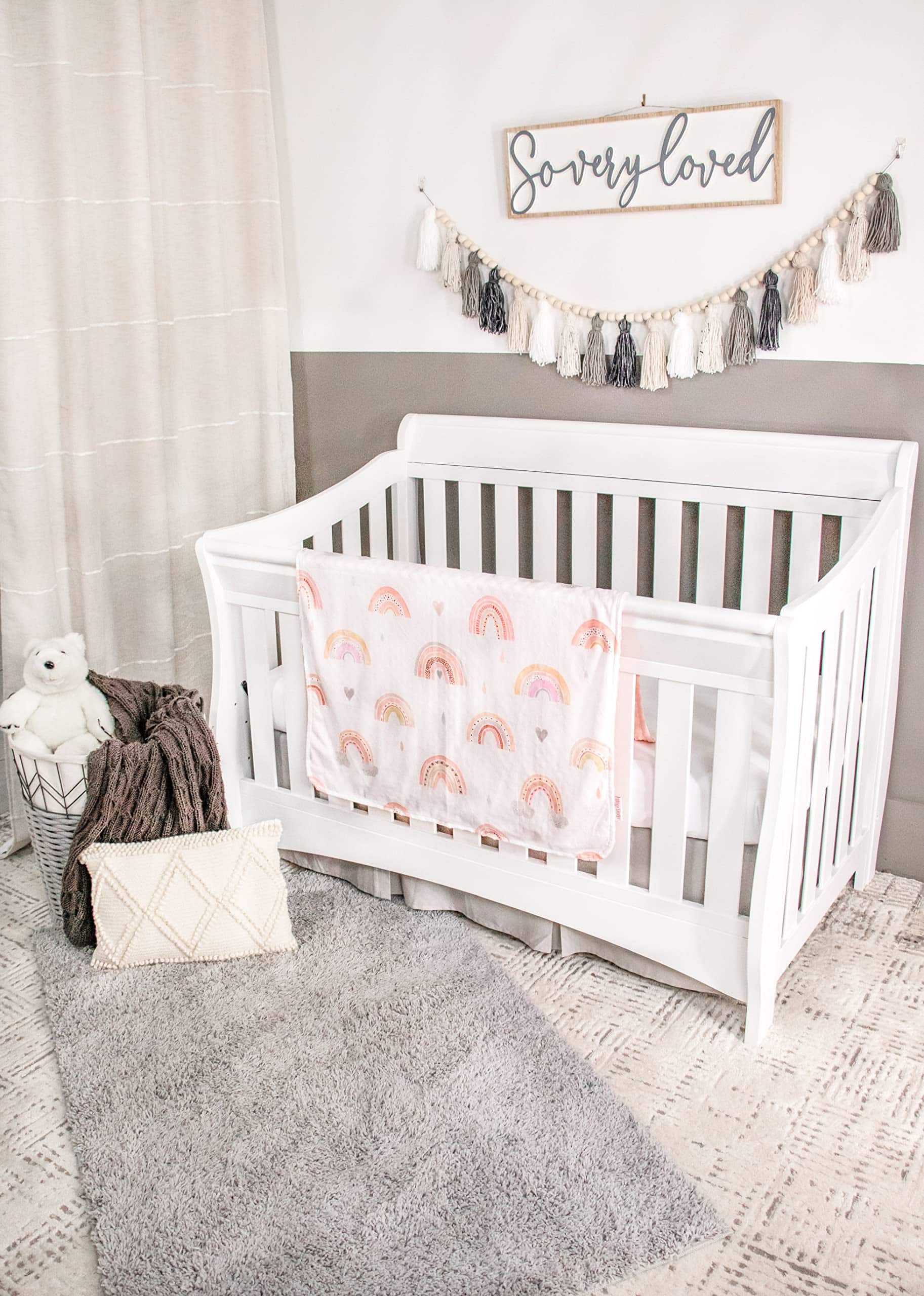 Manta de bebé de lujo Top Tots Deluxe Minky - Arcoíris - Imagen 4