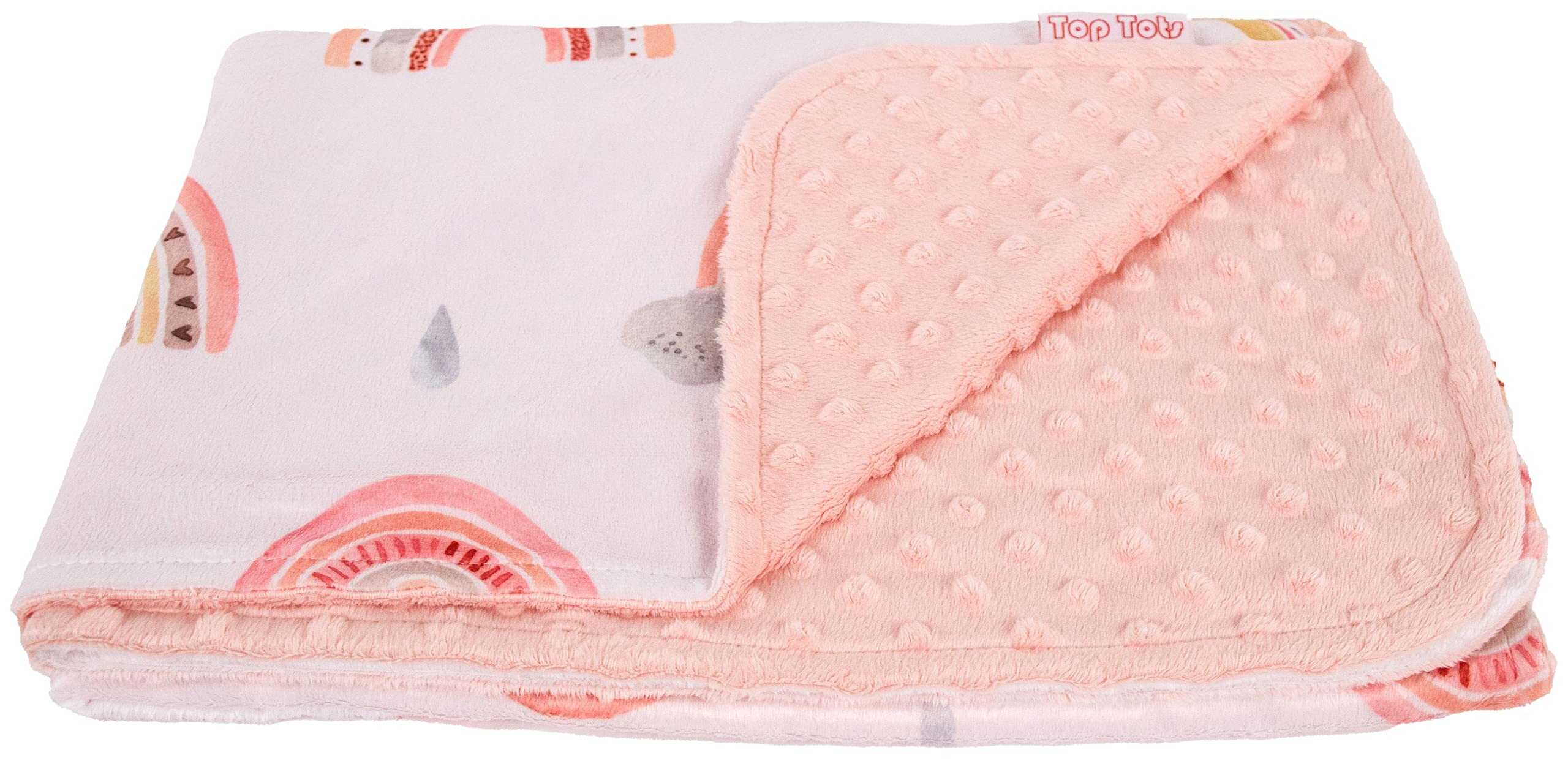 Manta de bebé de lujo Top Tots Deluxe Minky - Arcoíris - Imagen 7