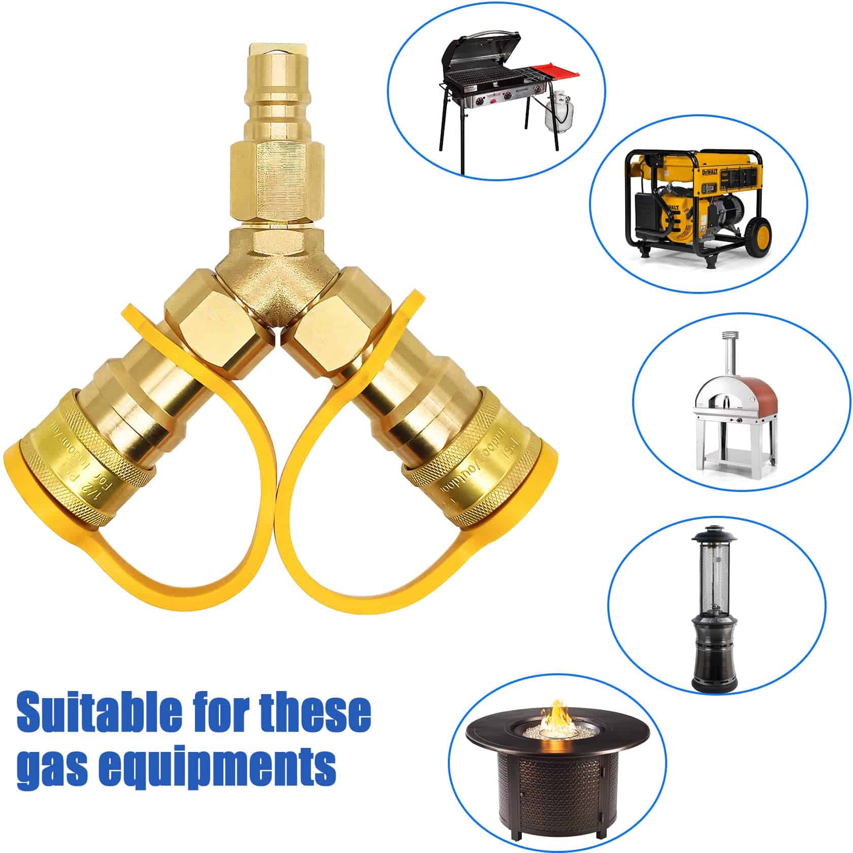 Separador de Gas Natural Y de 3/8 de pulgada, Adaptador de - Imagen 7