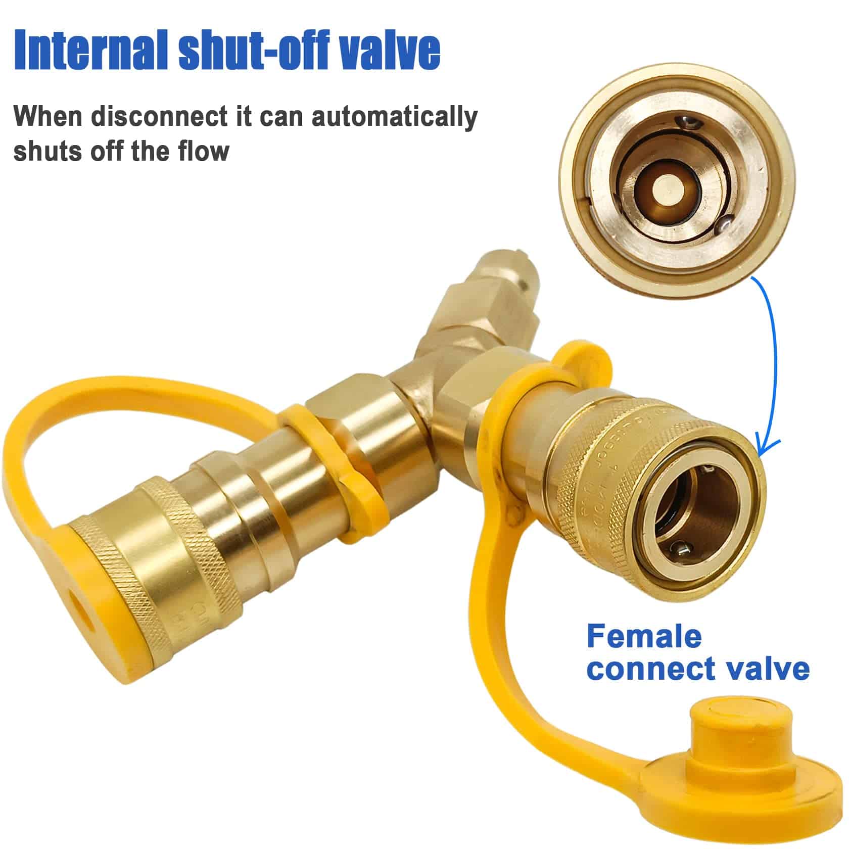 Separador de Gas Natural Y de 3/8 de pulgada, Adaptador de - Imagen 6