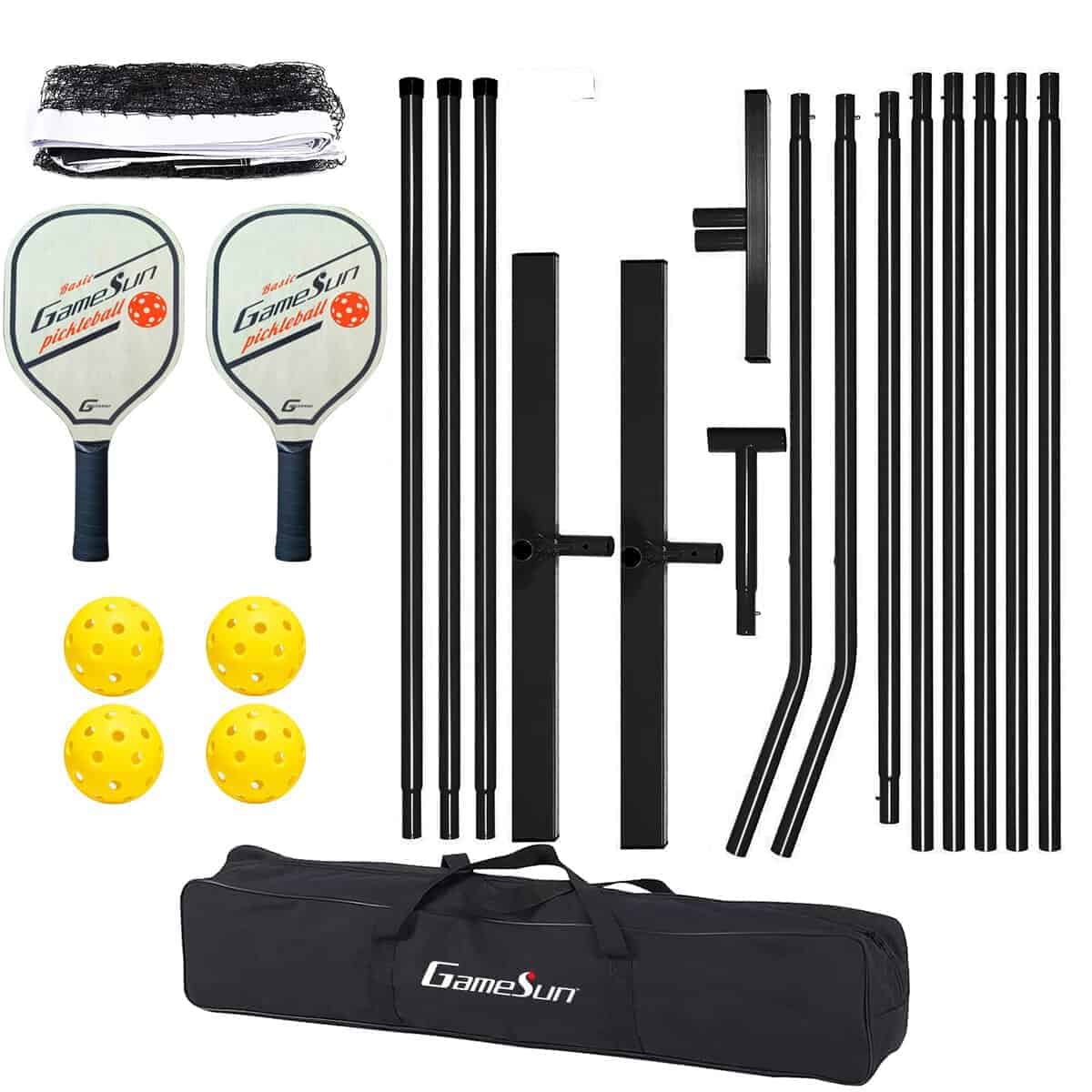 Set de red de pickleball completo para uso en exteriores,