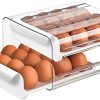 Organizador de huevos de gran capacidad para -Blanco