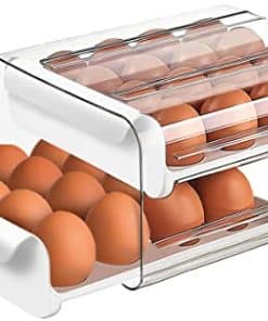 Organizador de huevos de gran capacidad para -Blanco