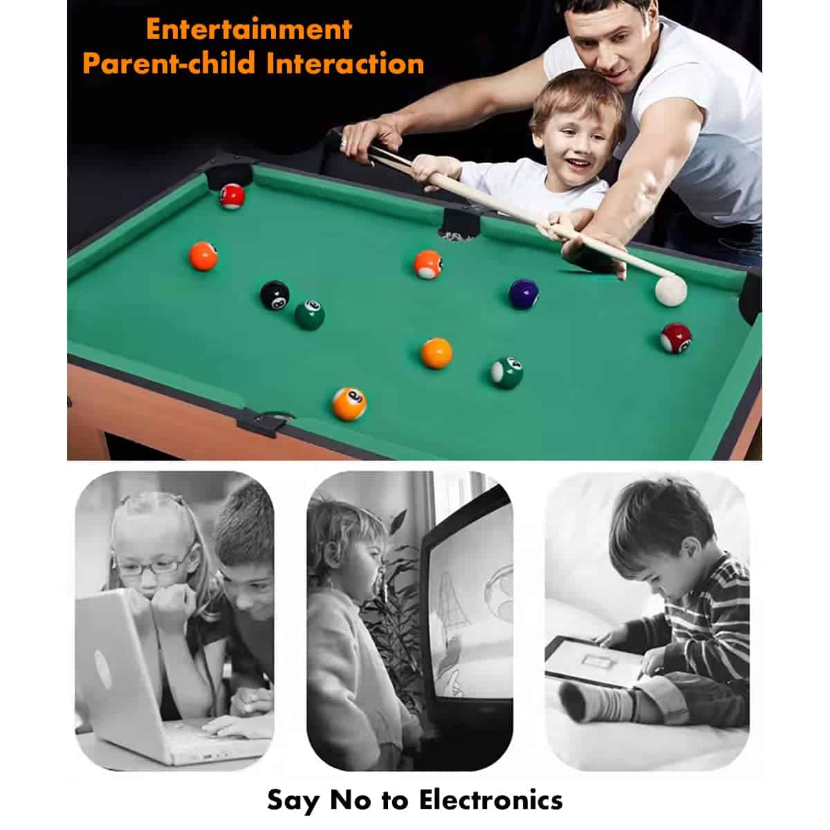 Genubi Industry 36 Inch Pool Cue Stick/Billiard House Cue - Imagen 4