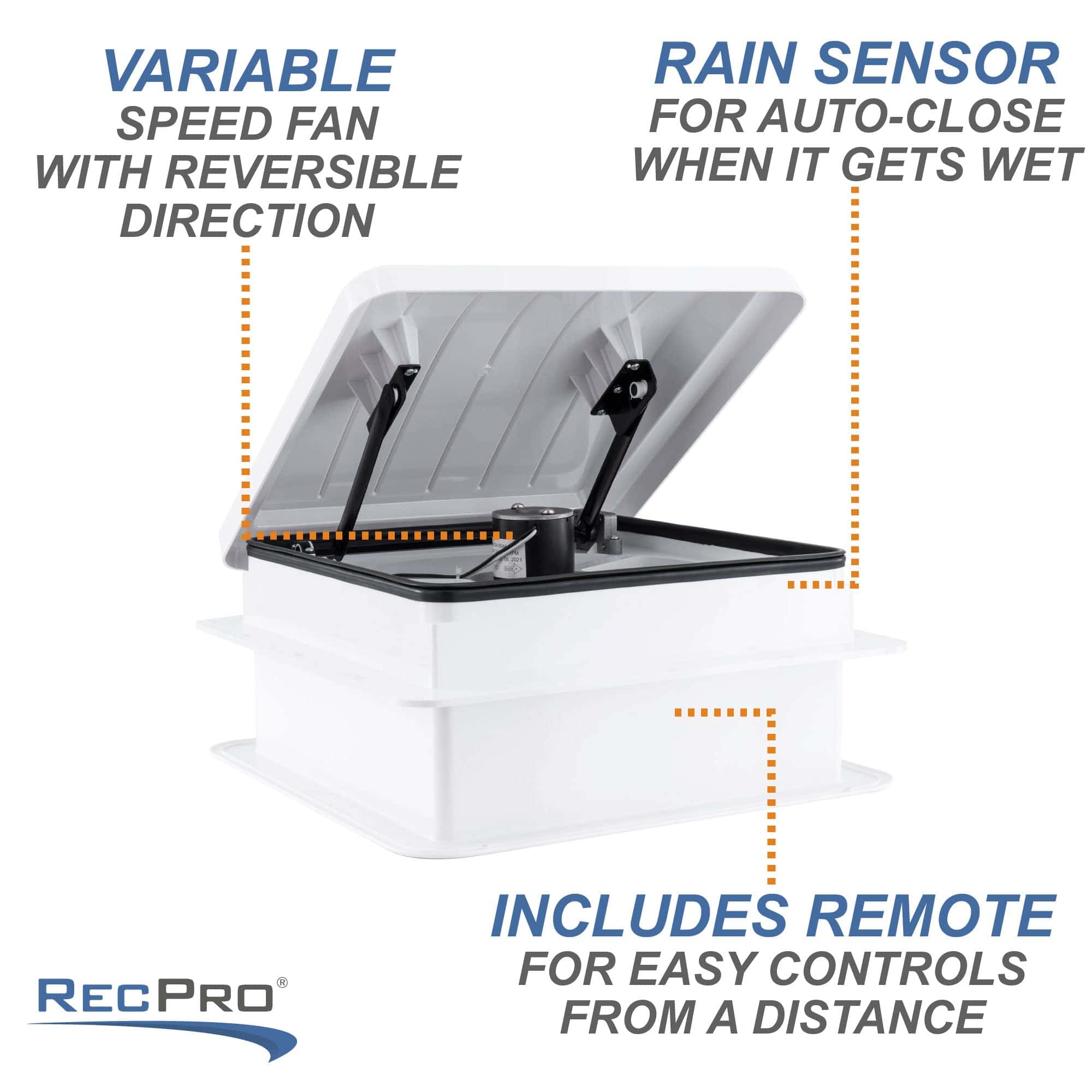 Ventilador de techo RecPro RV Vento Deluxe 10 -Blanco - Imagen 3