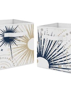 Sweet Jojo Designs Star and Moon Cubos de Almacenamiento