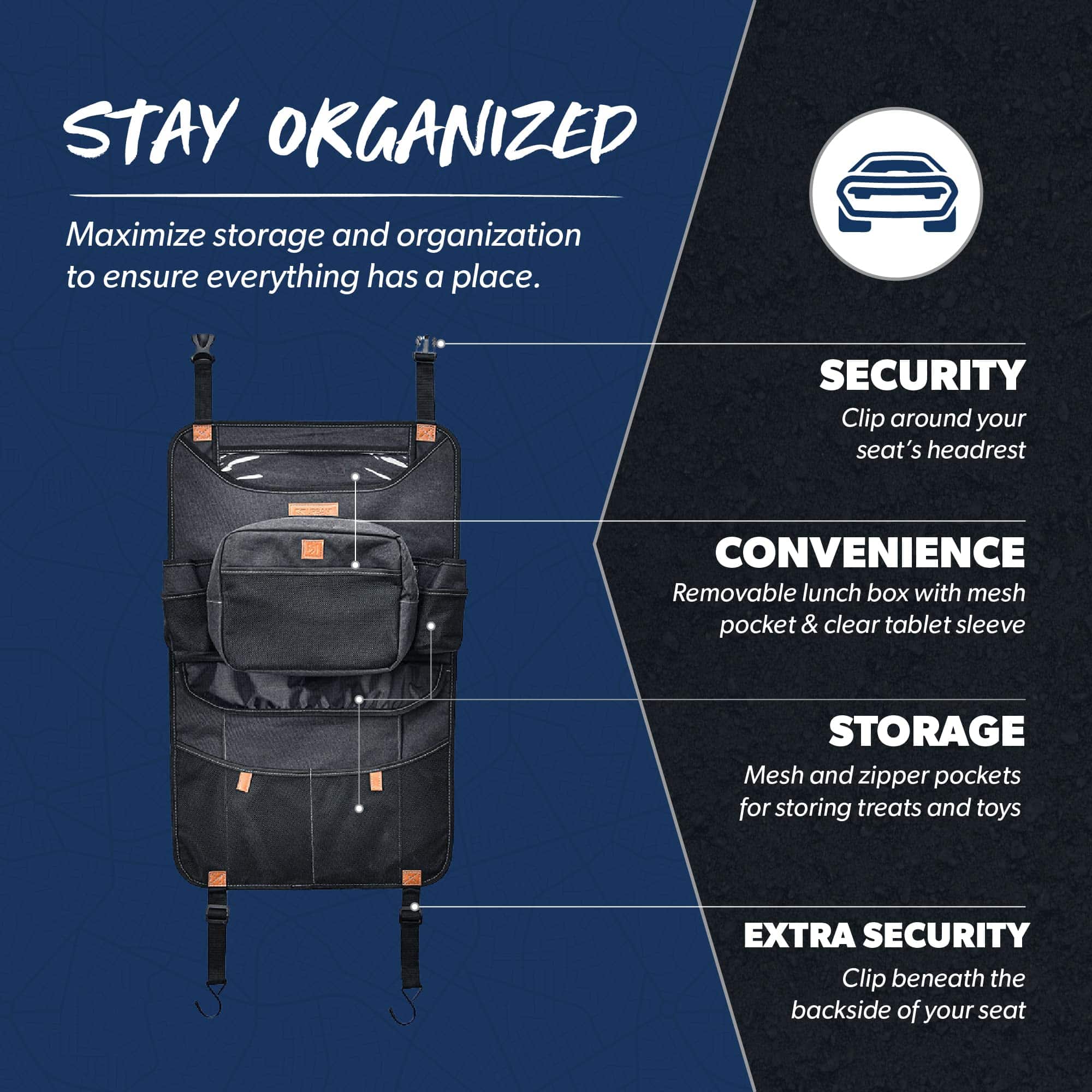 Organizador de Asiento Trasero URBANTRANSIT - Organizador - Imagen 5
