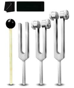 Set de diapasones para sanación Chakra Set 128Hz 256Hz