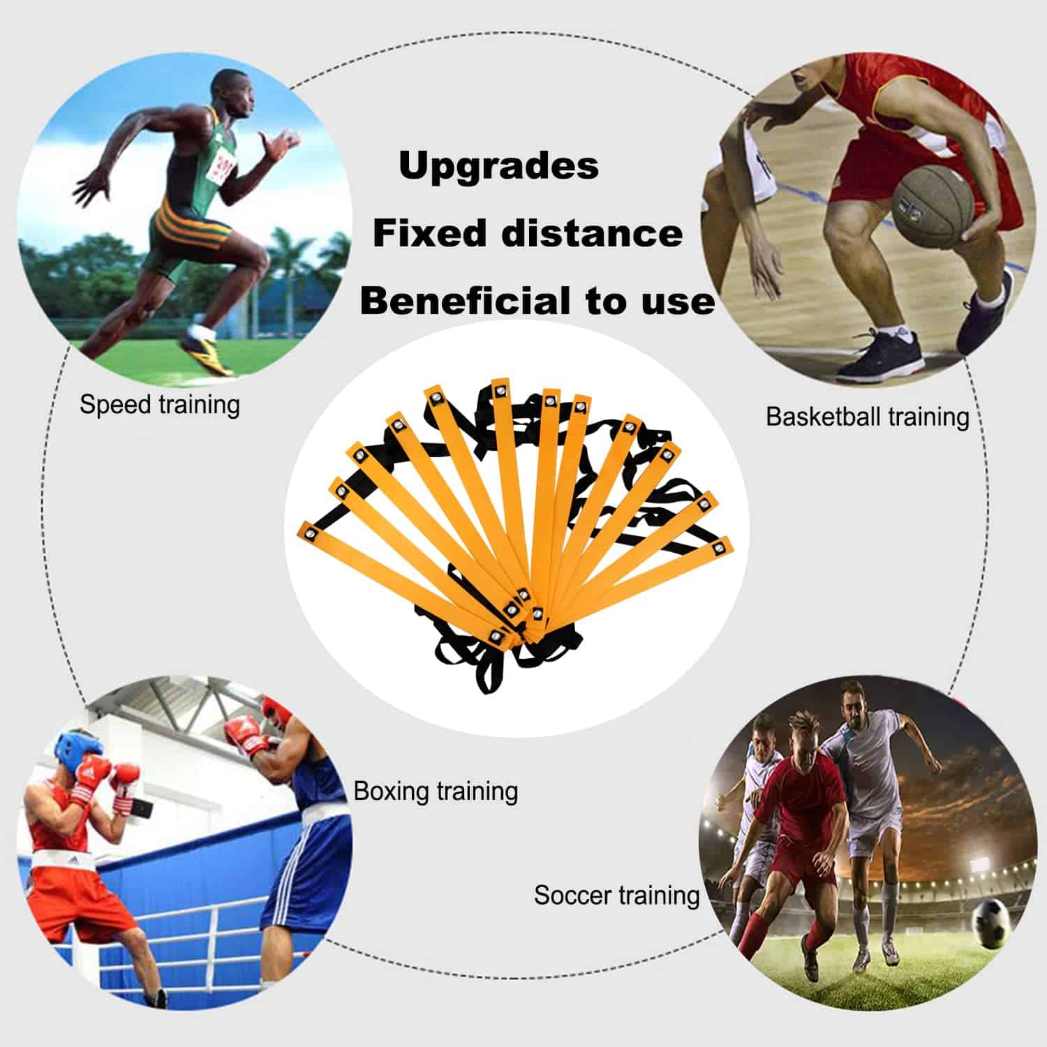 ENDIESS Set de Entrenamiento de Agilidad Escalera de - Imagen 6