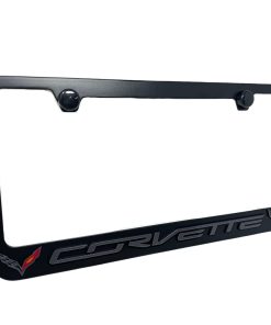 Marco de placa de licencia de Corvette C7 con logotipo de