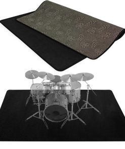 IBVIVIC Tapete de Tambor 4 pies x 5.2 pies, Tela Tejida