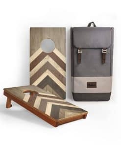 Tableros de Cornhole Elakai Juegos de Patio Madera de Caoba