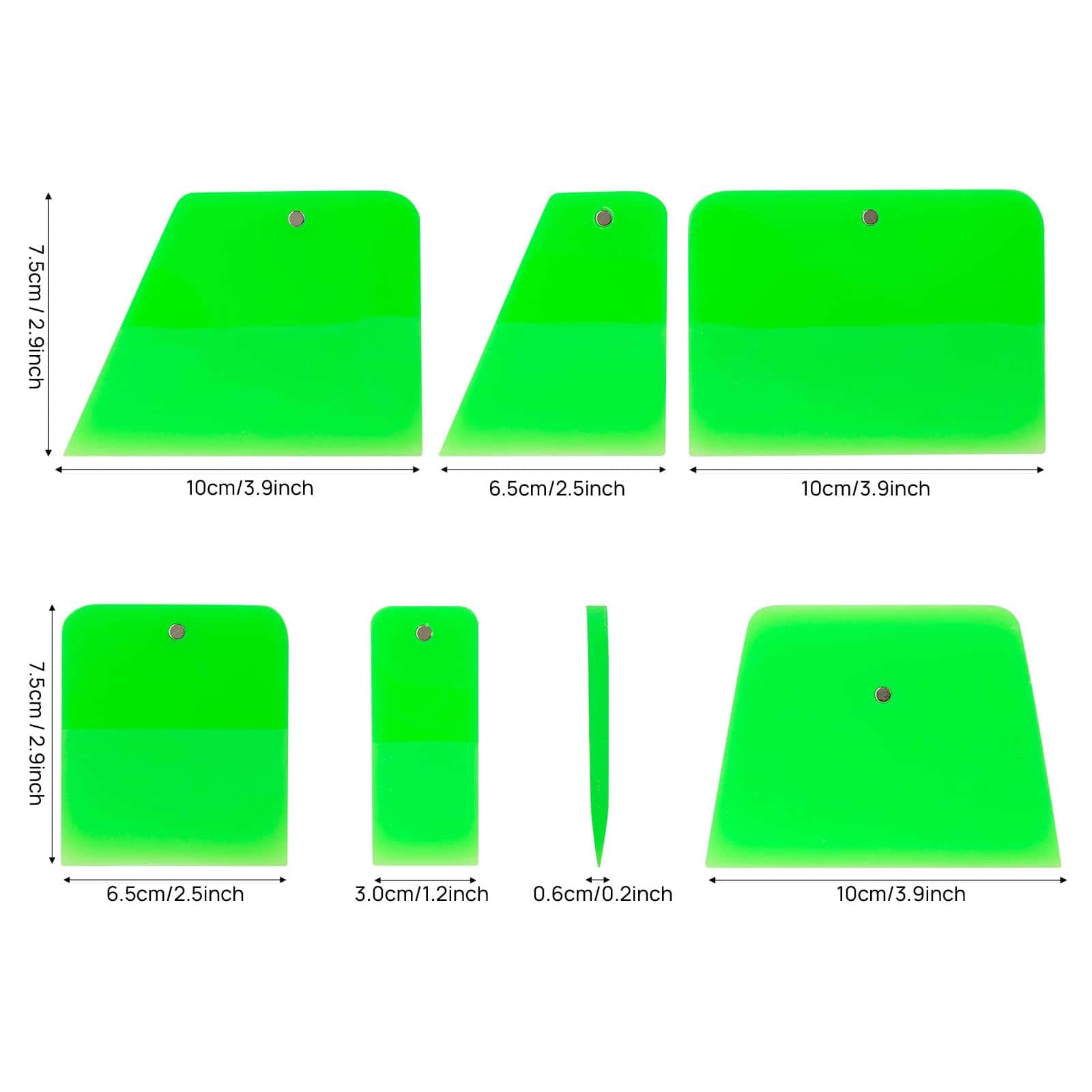 NEWISHTOOL 6 Pzas. Rasqueta Magnética para PPF Herramientas - Imagen 10