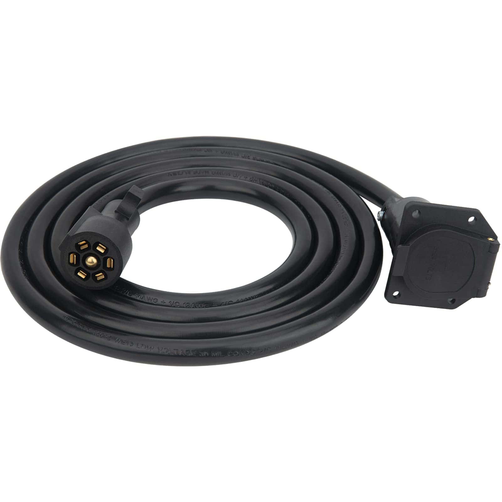 Cable de Extensión de Remolque de 10 pies de 7 Vías, Cable