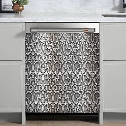 Imán de Lavavajillas con Diseño de Flores Grabadas, - Imagen 3