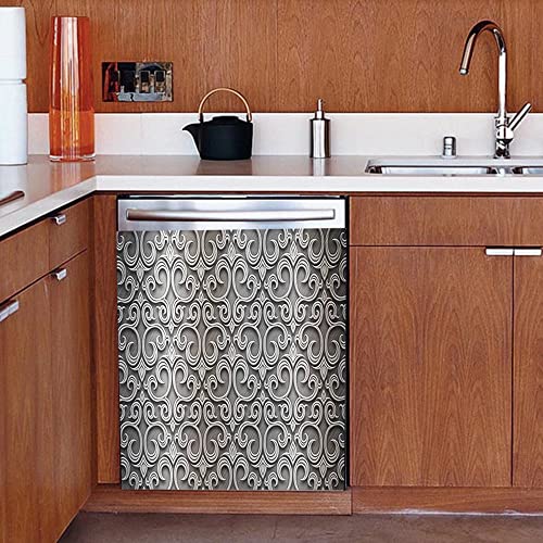 Imán de Lavavajillas con Diseño de Flores Grabadas, - Imagen 5