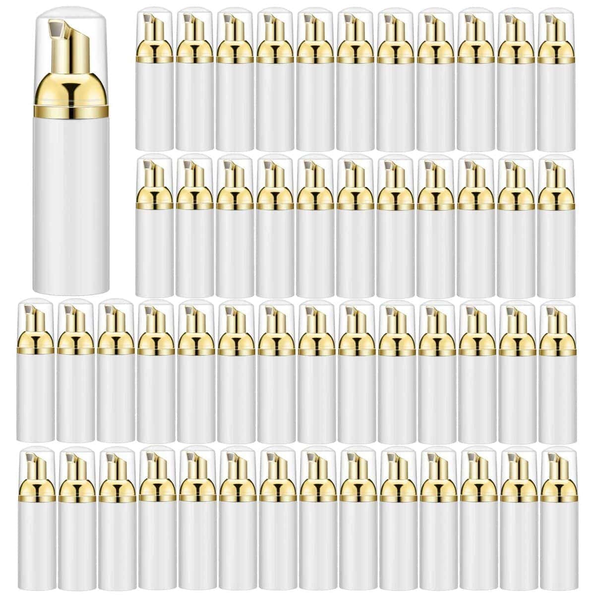 Lil Ray 50PCS Botella de Espuma Blanca con Dispensador