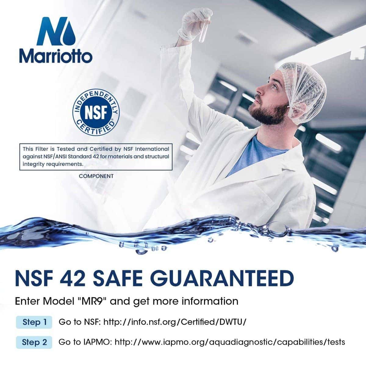 Filtro de agua de repuesto MARRIOTTO XWF para refrigerador - Imagen 7