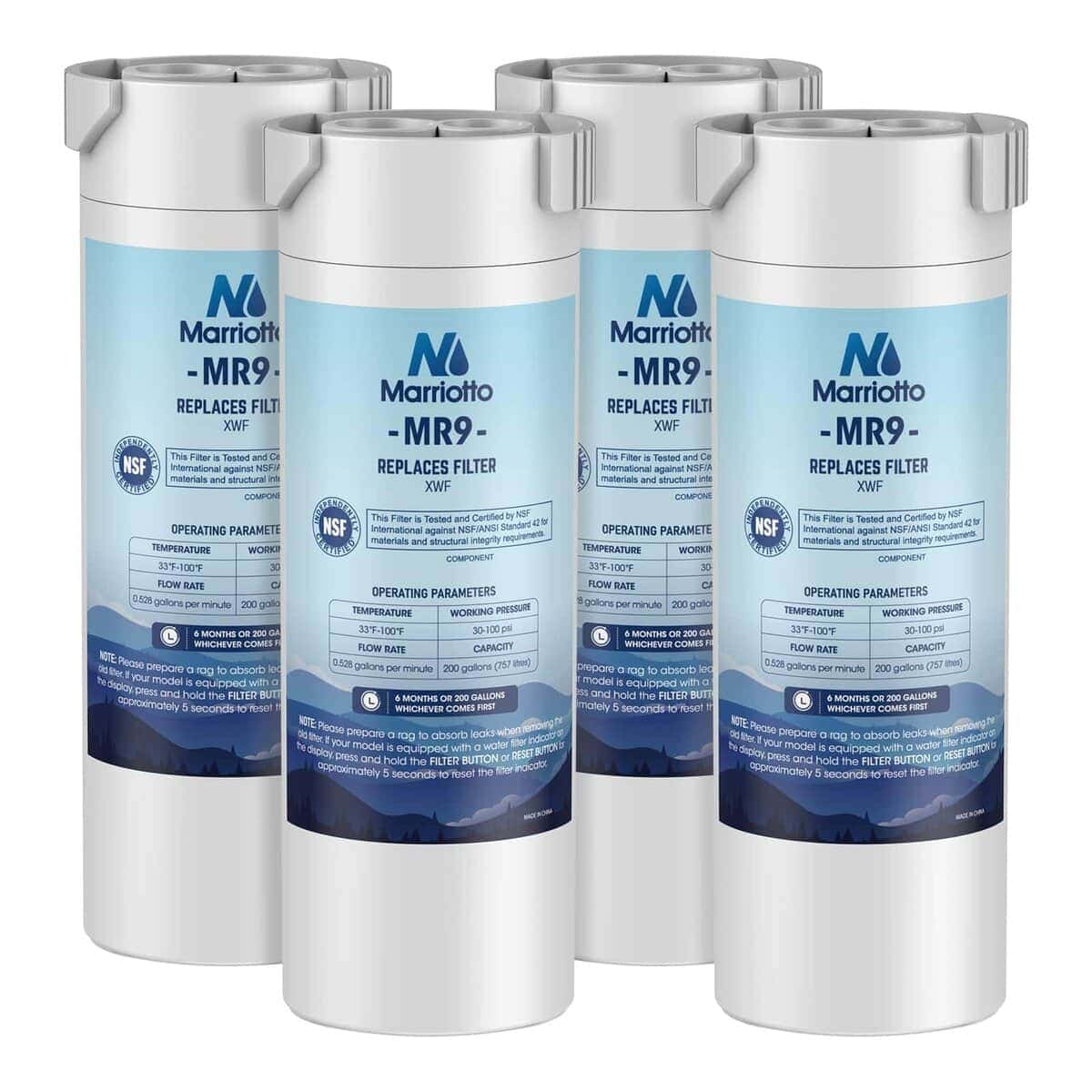 Filtro de agua de repuesto MARRIOTTO XWF para refrigerador