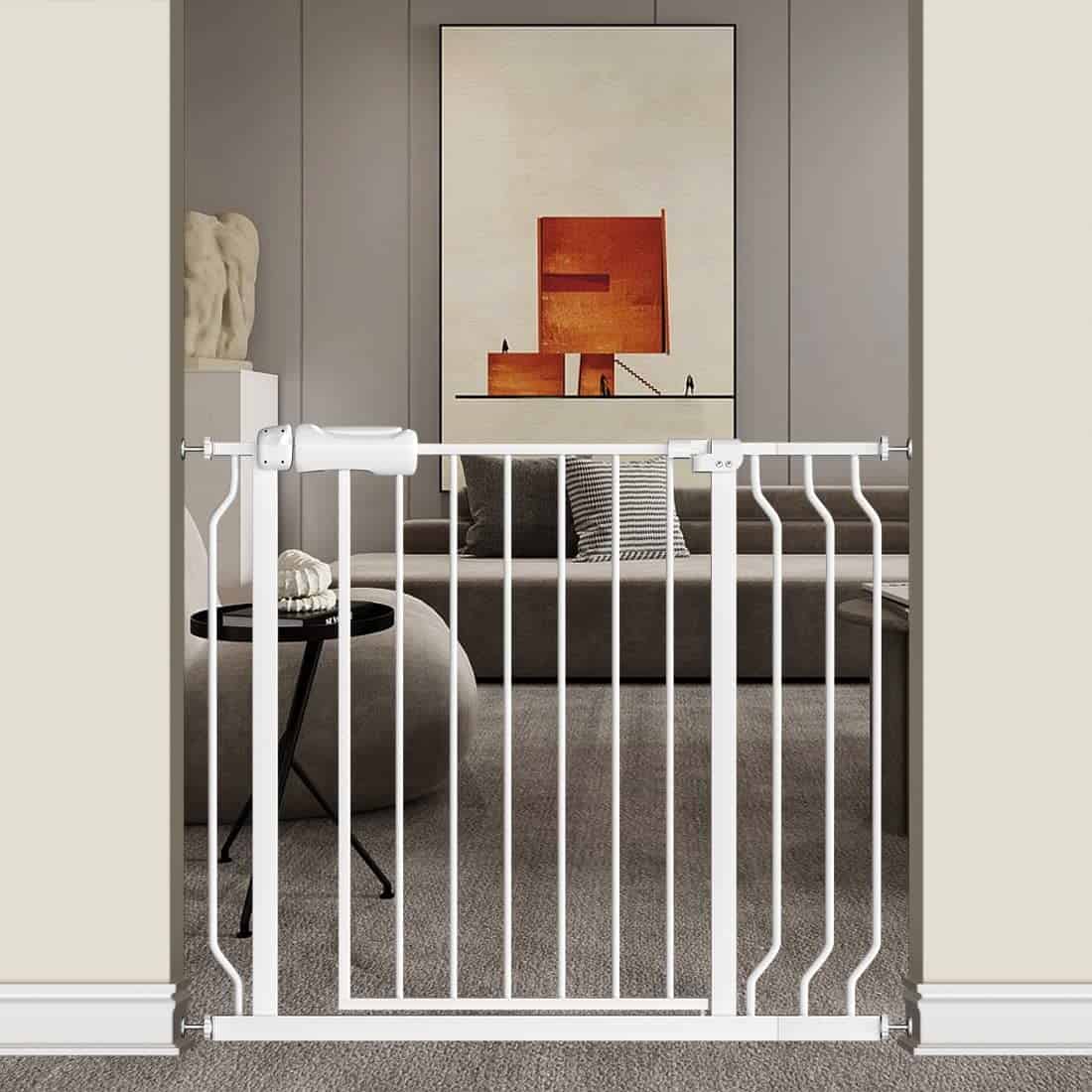 Puerta extra ancha TSAYAWA con puerta, 33.8-38.5 pulgadas -