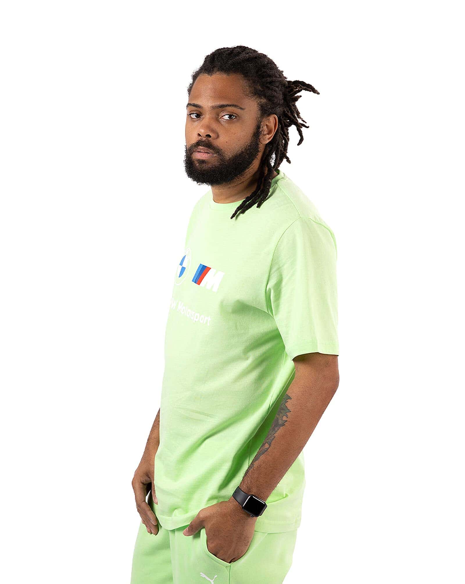Playera con logo verde de BMW Motorsport ESS - Imagen 3