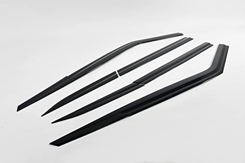 AUTOCLOVER Deflectores de Lluvia de humo negro 6p - Imagen 5