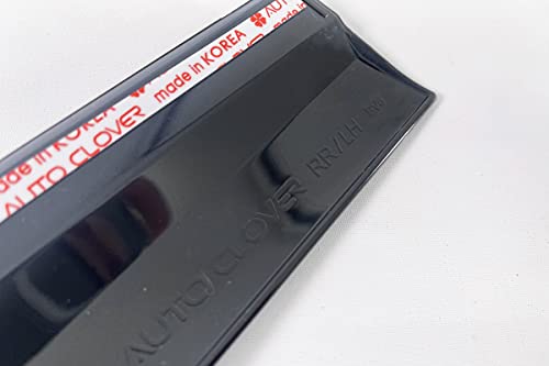 AUTOCLOVER Deflectores de Lluvia de humo negro 6p - Imagen 6